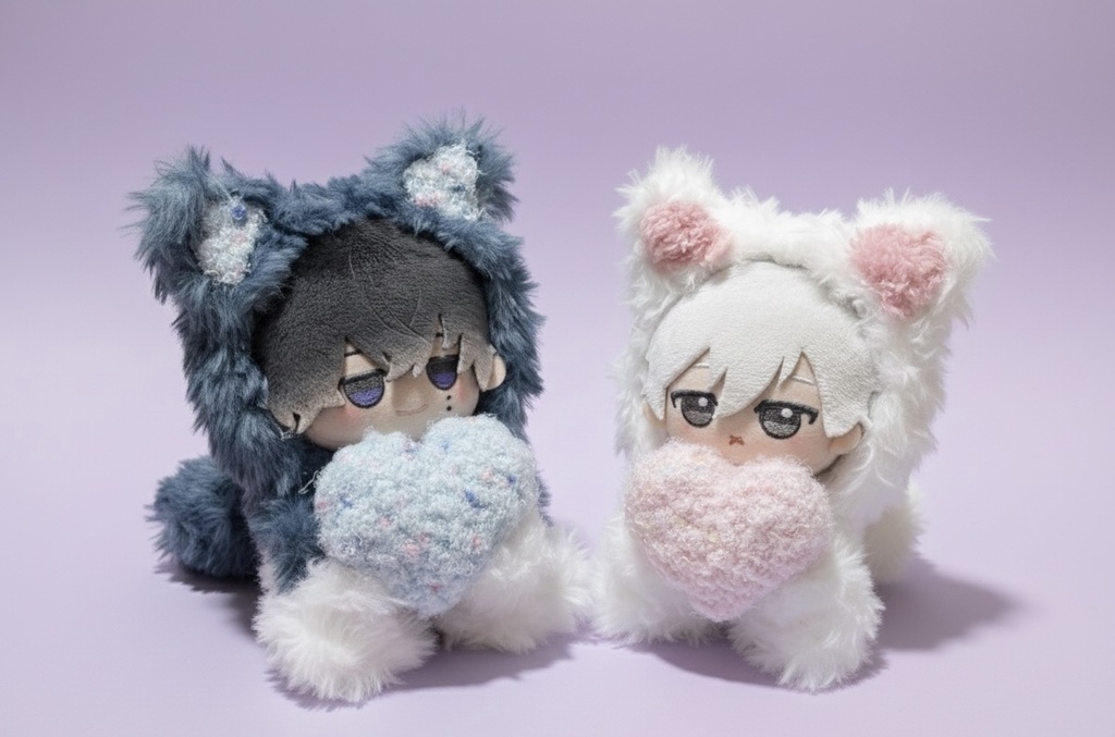 Heart Mofu Cat (対応サイズ　10センチ〜13センチぬい)