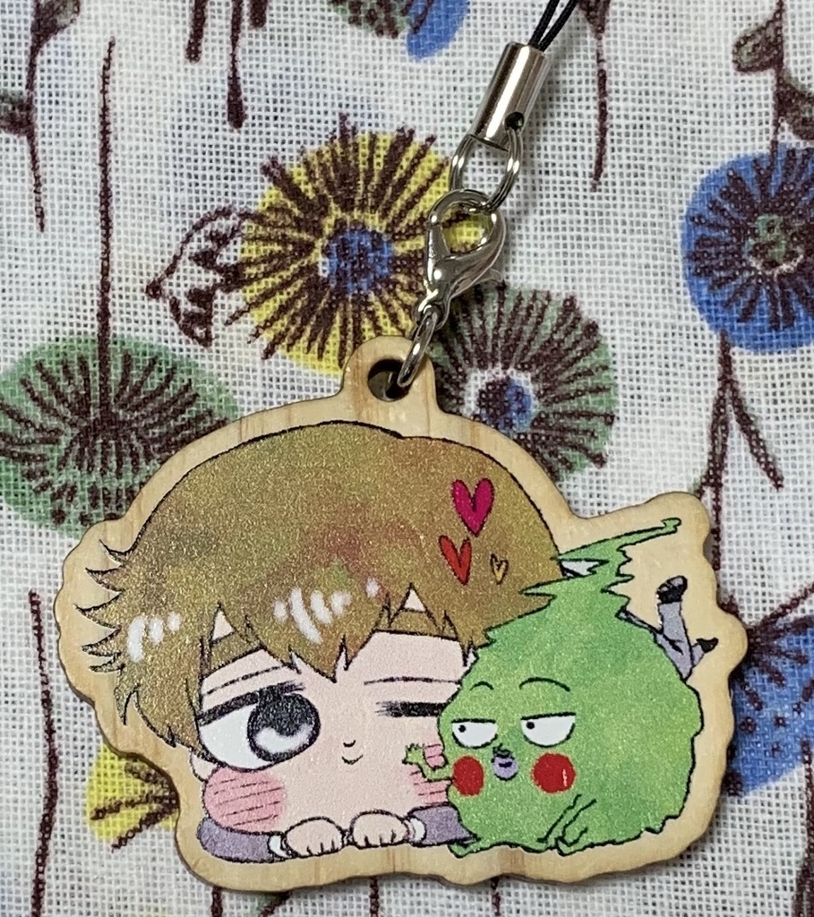 両面木製キーホルダー