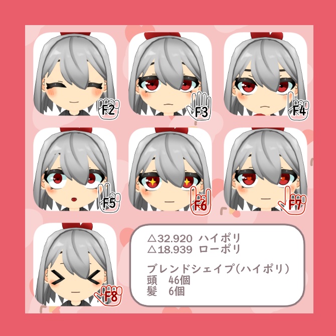 【VRChat想定】オリジナルアバター庭乃冴