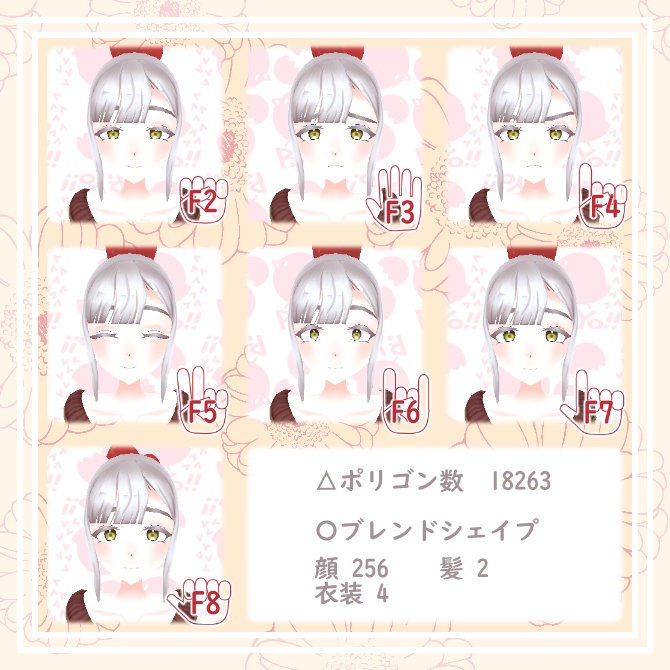 【VRChat想定】オリジナルアバター庭乃咲