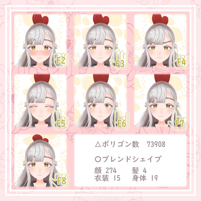 【VRChat想定】オリジナルアバター庭乃咲