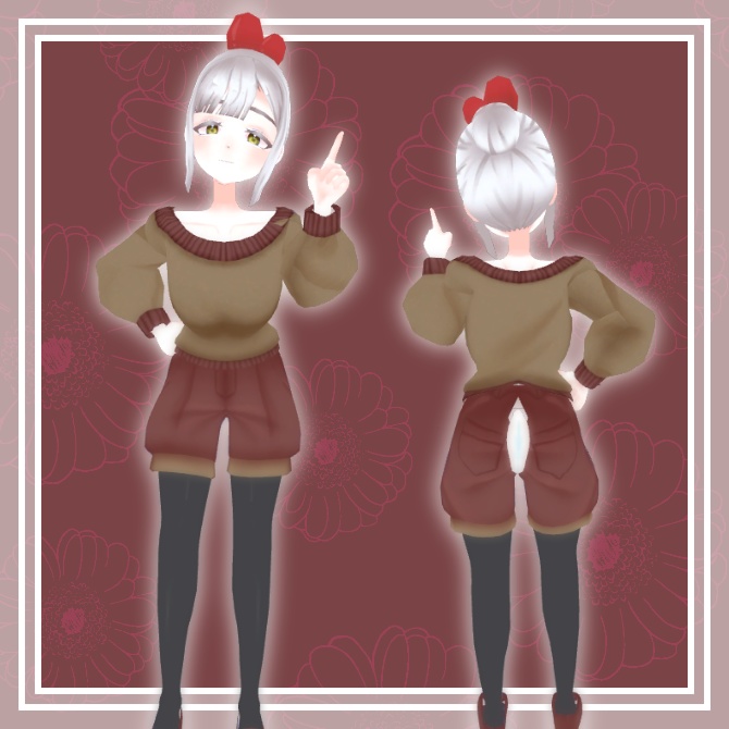 【VRChat想定】オリジナルアバター庭乃咲
