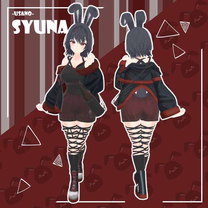 【VRChat想定】ギミック搭載兎乃酒奈