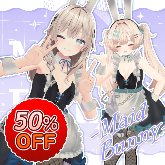 【6avatars】【半額セール！】Maid Bunny2 niwatoriP