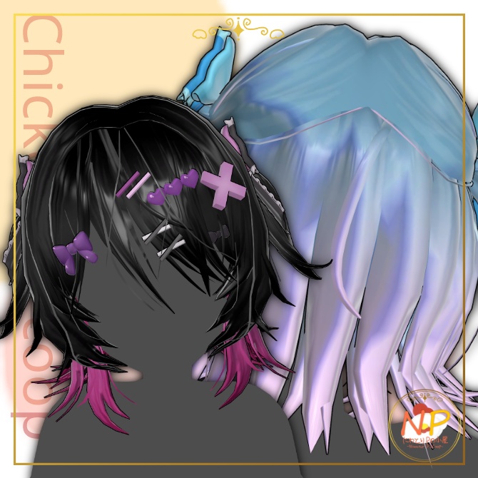 【🎉ワンコインセール🎉】🎀NP_jirai Half Twin💣【17アバター対応】