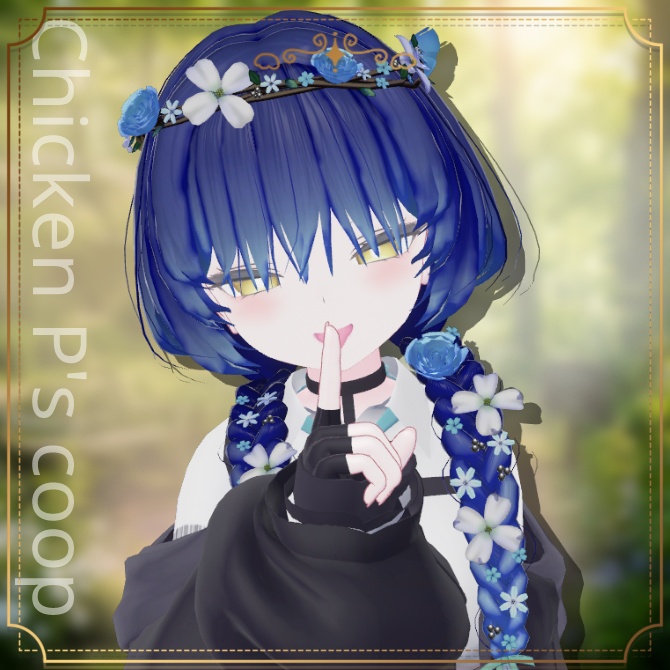 🎉半額セール🎉🌸NP_flower braid_hair🌸【22アバター対応】
