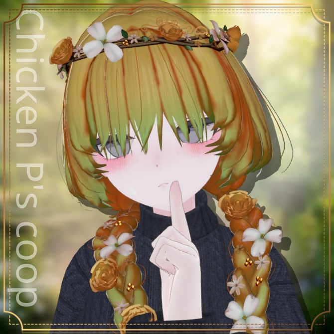 🎉半額セール🎉🌸NP_flower braid_hair🌸【22アバター対応】