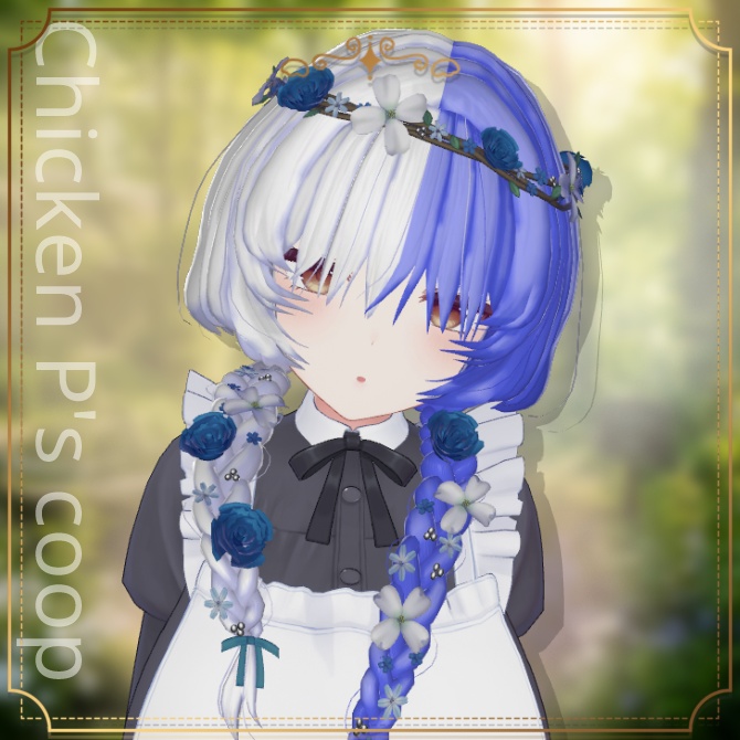🎉半額セール🎉🌸NP_flower braid_hair🌸【22アバター対応】