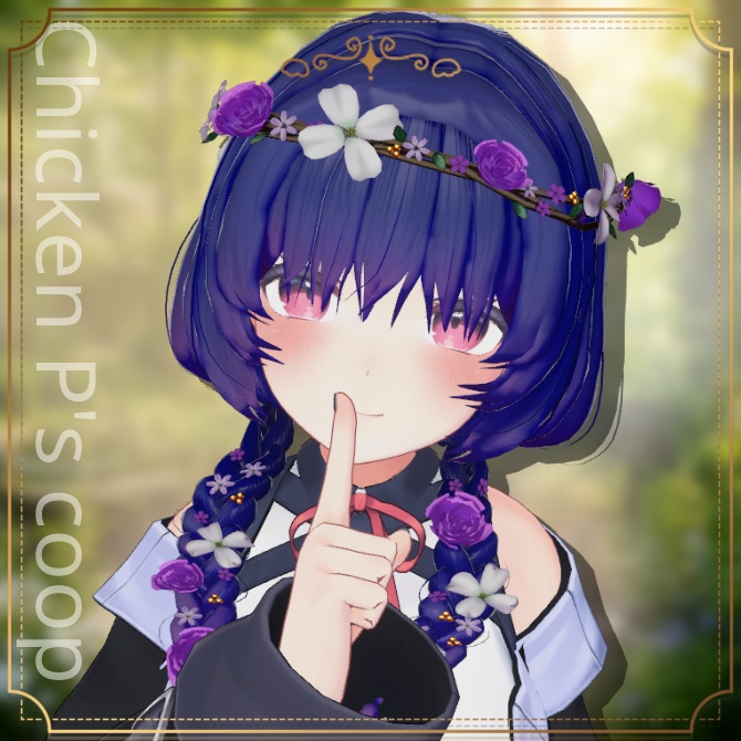 🎉半額セール🎉🌸NP_flower braid_hair🌸【22アバター対応】