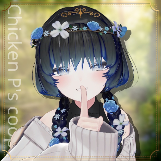 🎉半額セール🎉🌸NP_flower braid_hair🌸【22アバター対応】