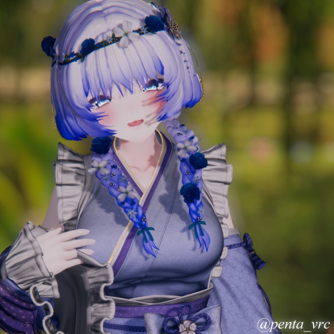 🎉半額セール🎉🌸NP_flower braid_hair🌸【22アバター対応】