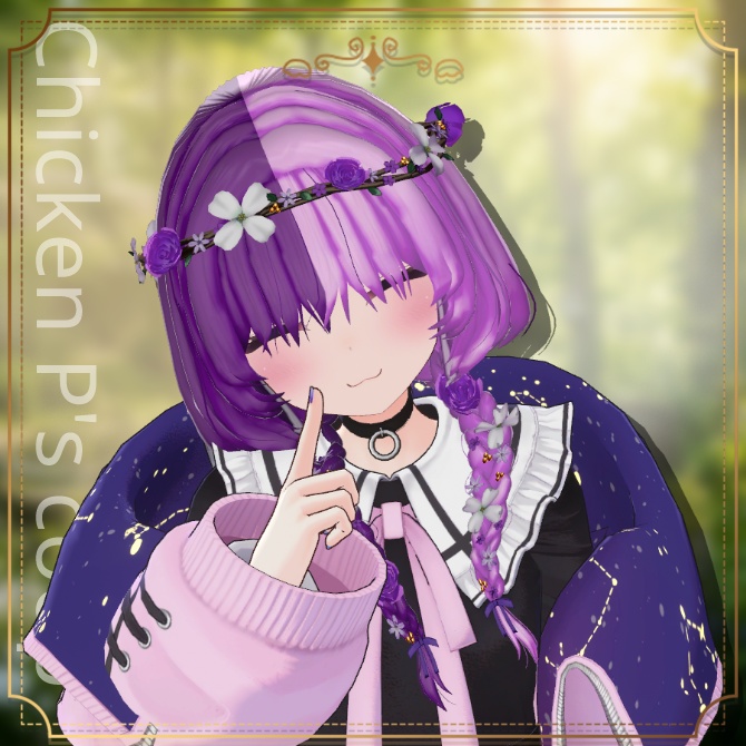 🎉半額セール🎉🌸NP_flower braid_hair🌸【22アバター対応】