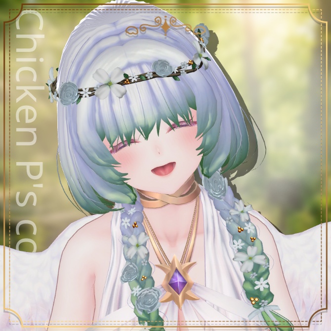 🎉半額セール🎉🌸NP_flower braid_hair🌸【22アバター対応】