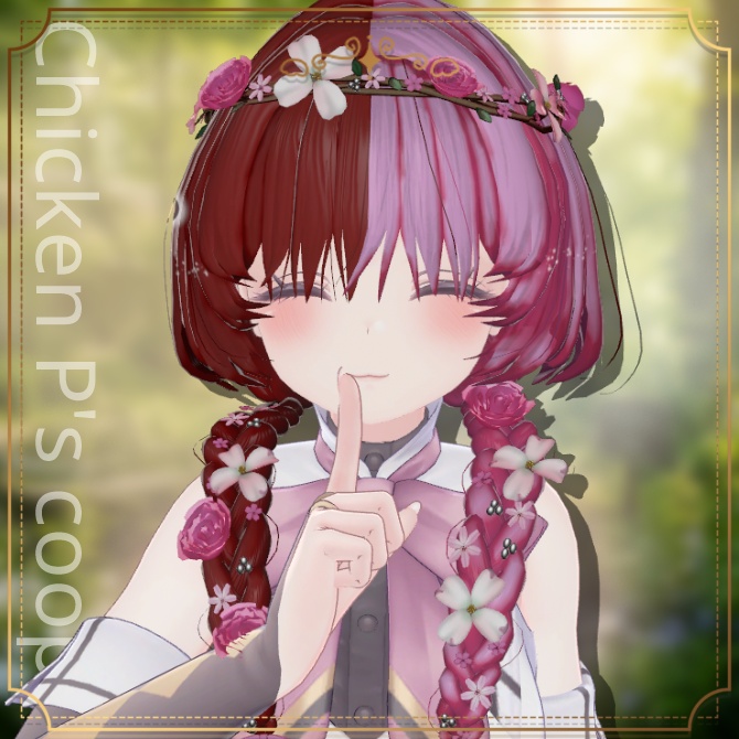 🎉半額セール🎉🌸NP_flower braid_hair🌸【22アバター対応】