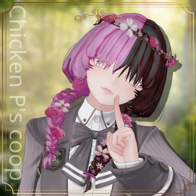 🎉半額セール🎉🌸NP_flower braid_hair🌸【22アバター対応】