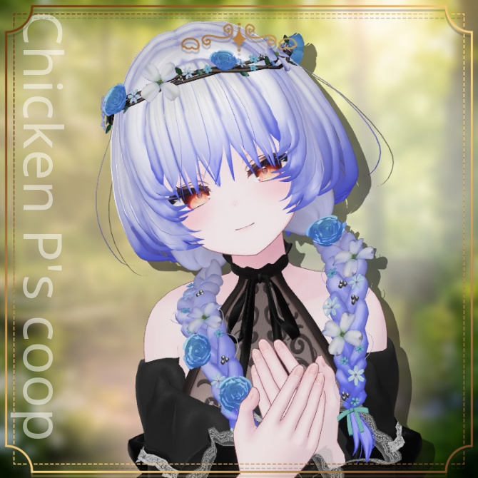 🎉半額セール🎉🌸NP_flower braid_hair🌸【22アバター対応】