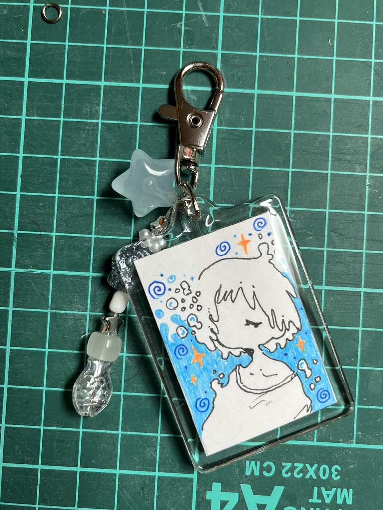 原画キーホルダー 海