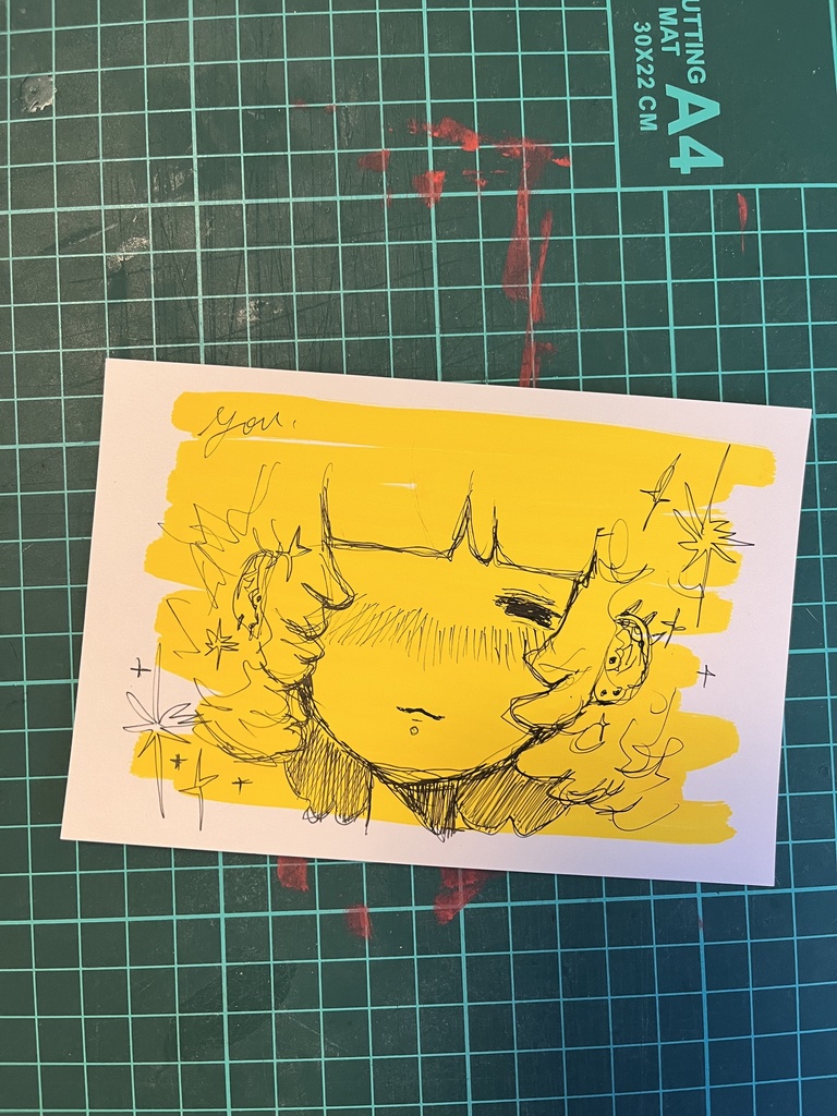 ドローイング原画 黄