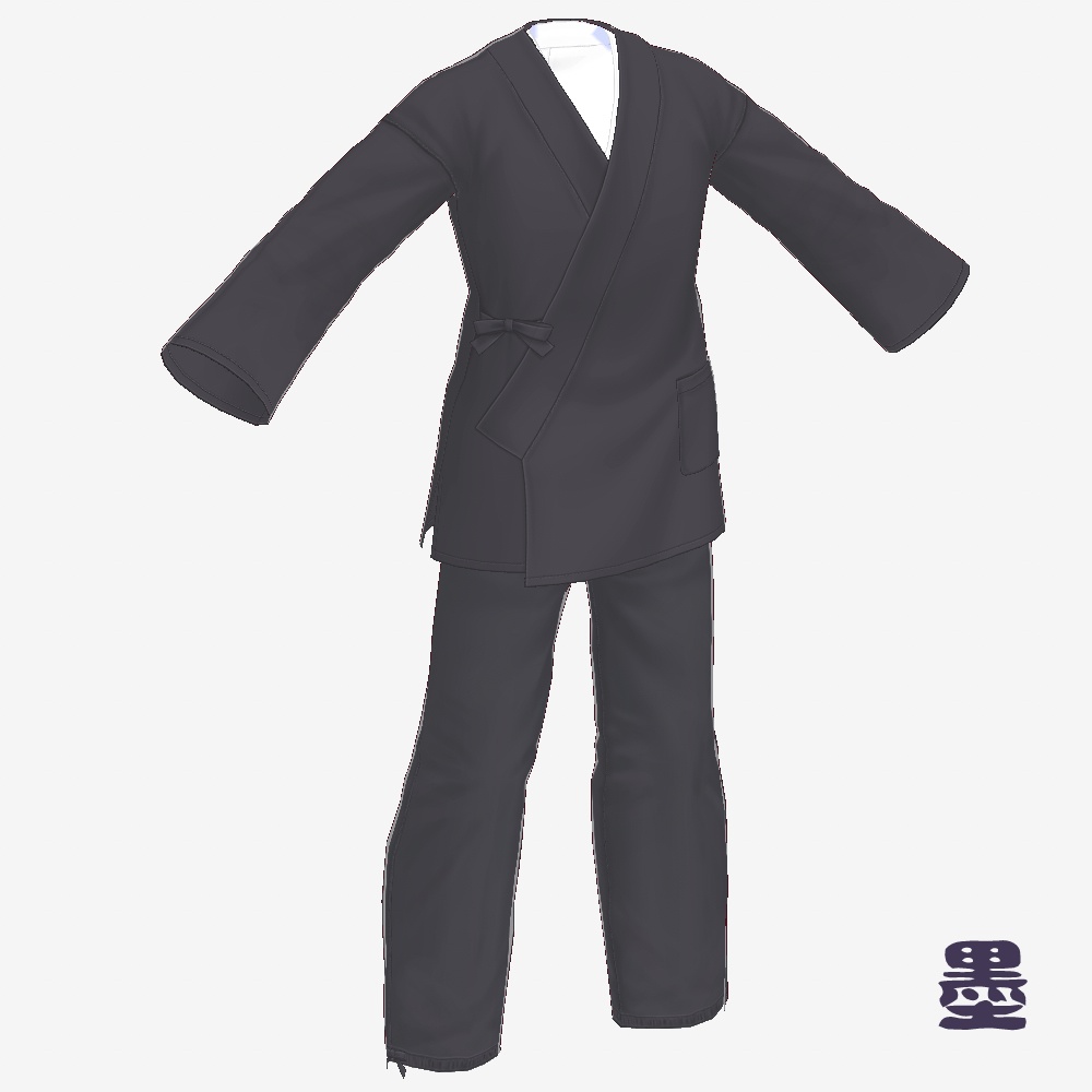 【無料配布】作務衣(無地)【VRoid】