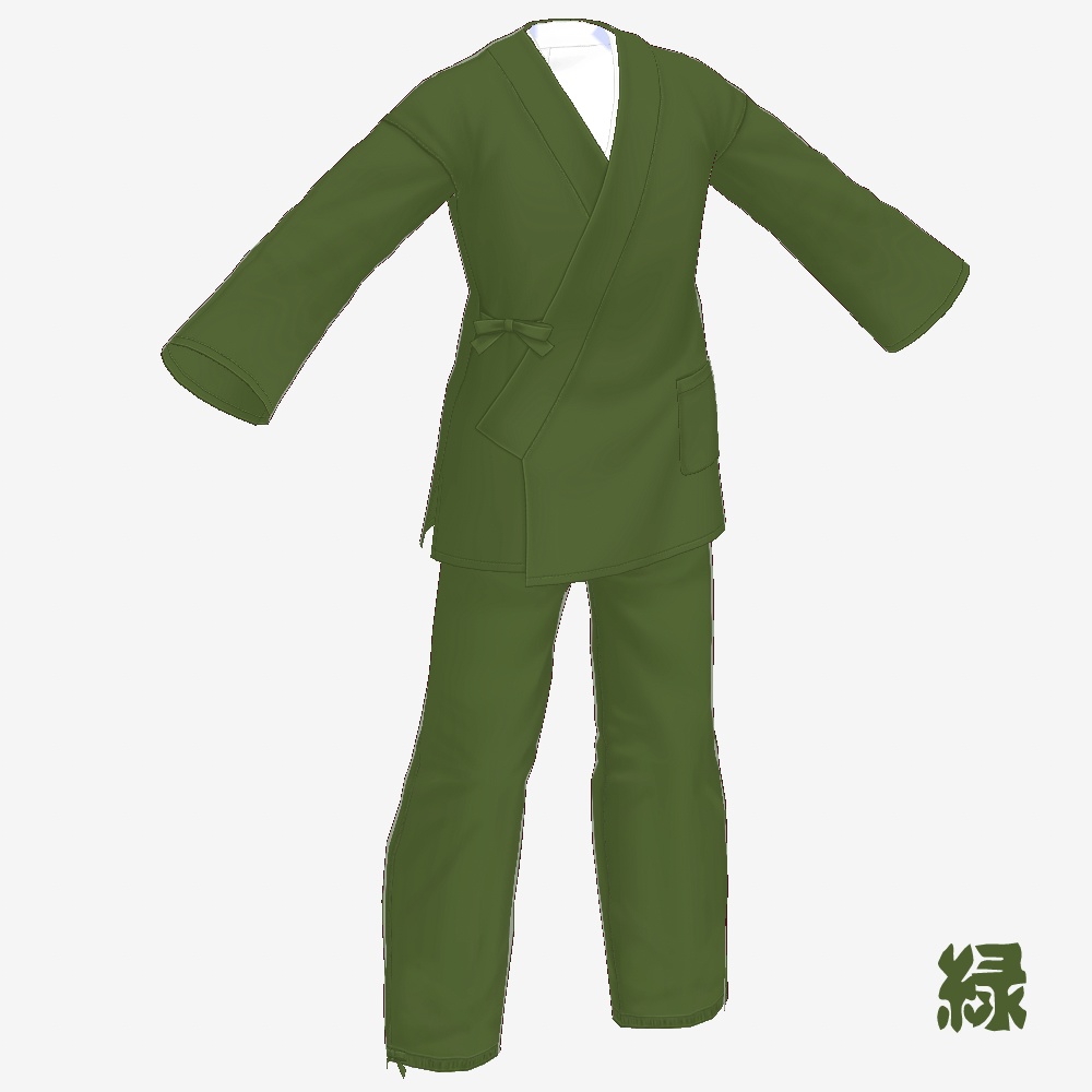 【無料配布】作務衣(無地)【VRoid】