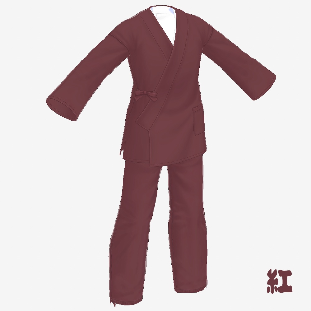 【無料配布】作務衣(無地)【VRoid】
