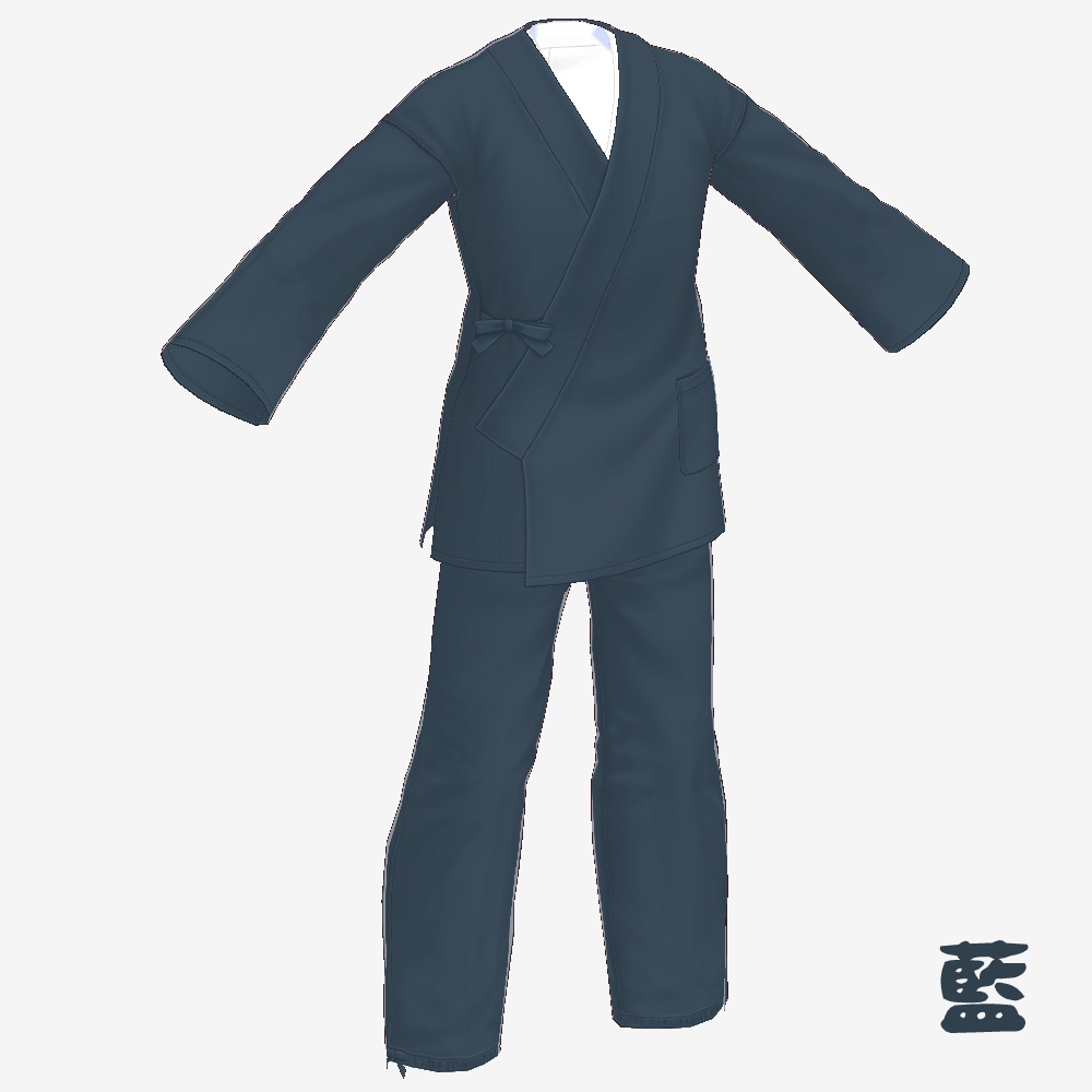 【無料配布】作務衣(無地)【VRoid】