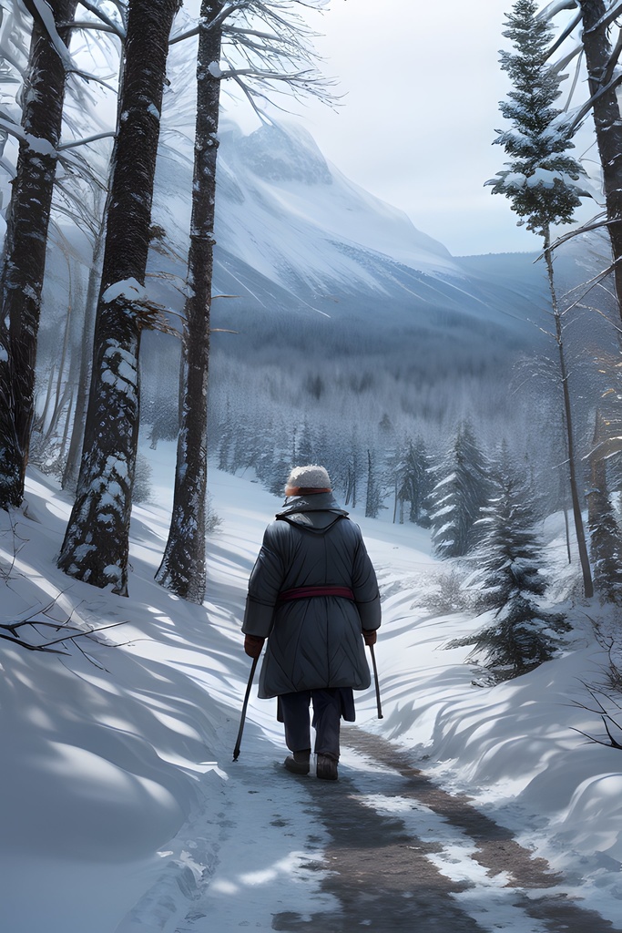 大自然の冬を生きる