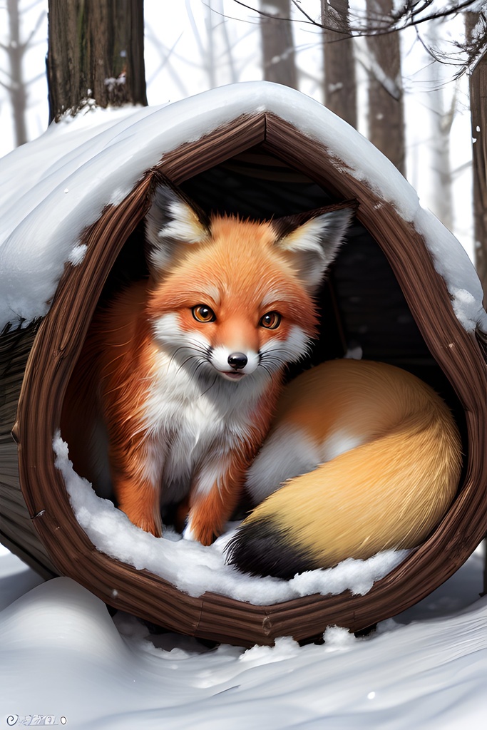 大自然の冬を生きる