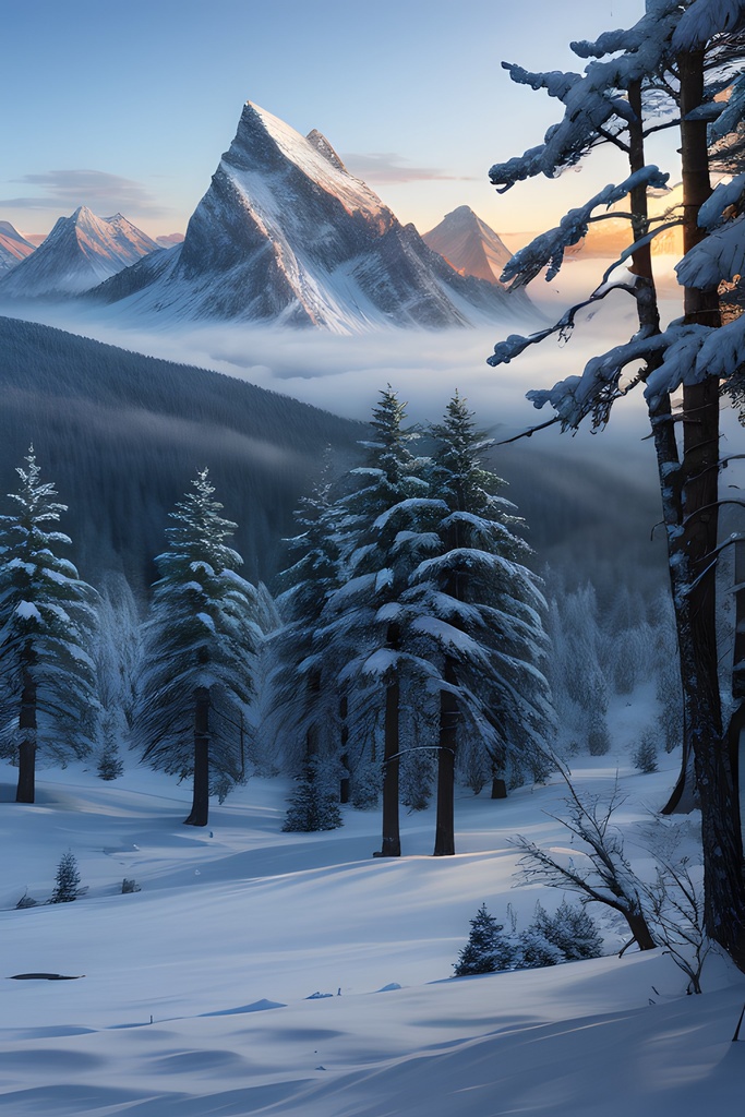 大自然の冬を生きる