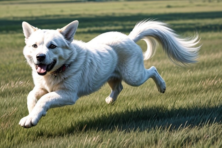 ご主人に嬉しそうに駆け寄って来るワンちゃん