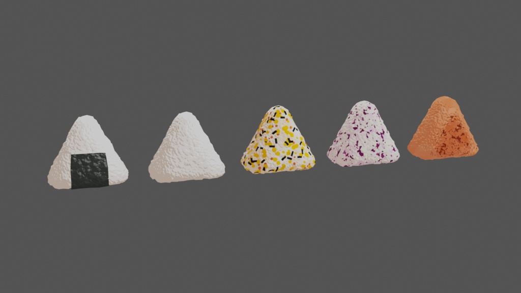 blender　おにぎり1