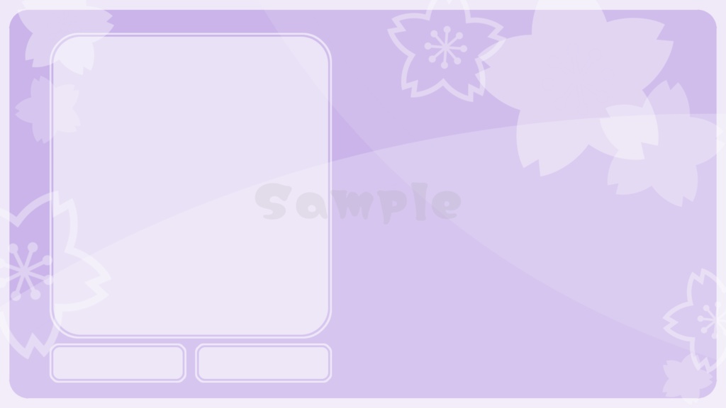 【配信素材】桜の背景と待機&終了動画セット