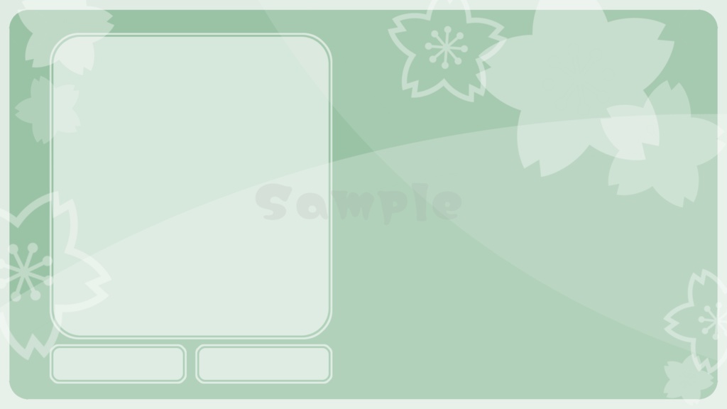 【配信素材】桜の背景と待機&終了動画セット