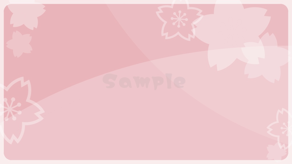 【配信素材】桜の背景と待機&終了動画セット