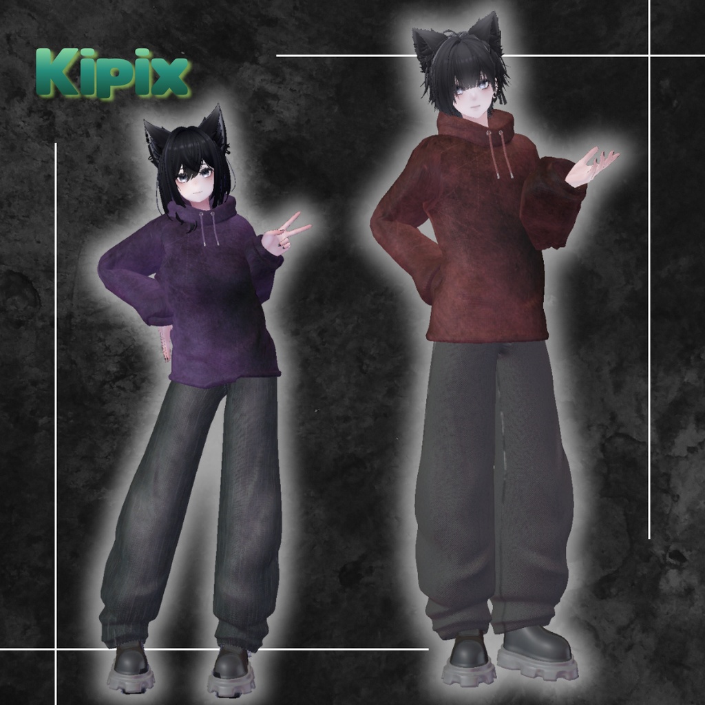 【泣夜/ラシューシャ対応】⚡️AlleywayHoodie/裏路地フーディ⚡️