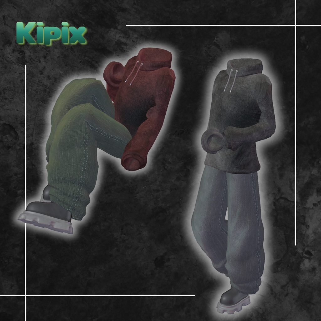 【泣夜/ラシューシャ対応】⚡️AlleywayHoodie/裏路地フーディ⚡️