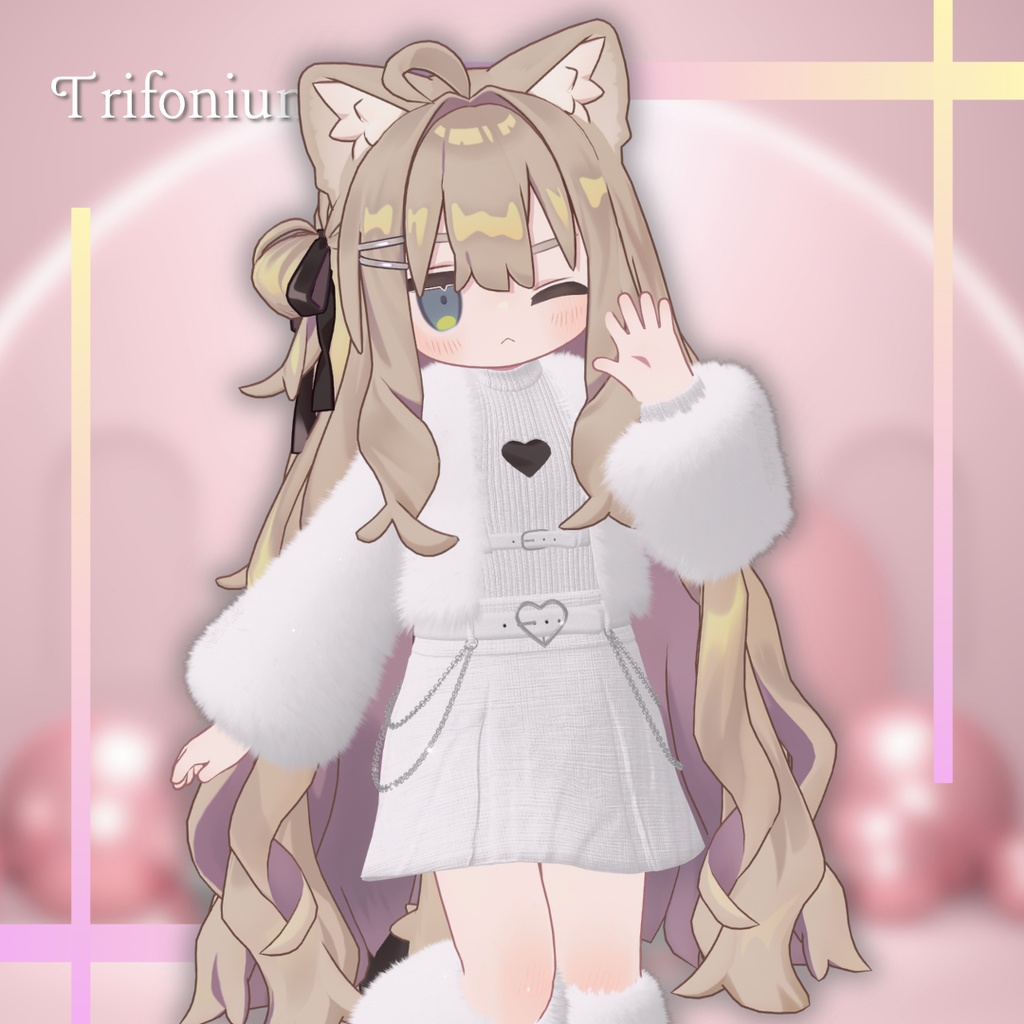 🎉セール中🎉【4アバター/まめふれんず対応】🎀Purely Puff🎀