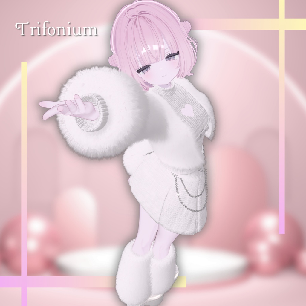 🎉セール中🎉【5アバター/まめふれんず対応】🎀Purely Puff🎀
