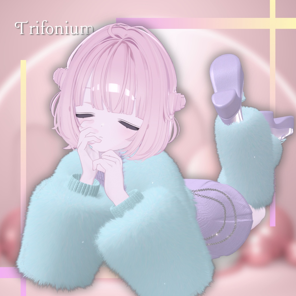 🎉セール中🎉【5アバター/まめふれんず対応】🎀Purely Puff🎀