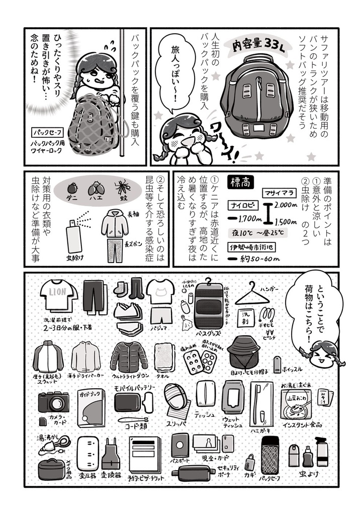 ケニアで年越し!マサイ族とJUMP★|エッセイ漫画・旅行記