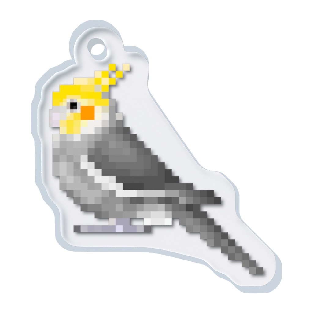 ドット絵オカメインコ_ノーマル めじるしチャーム