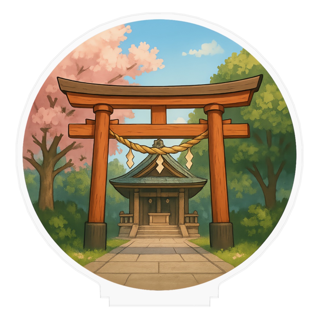 背景アクスタ〈春の神社〉