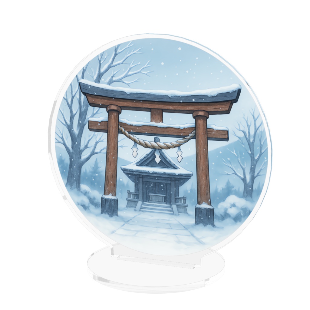 背景アクスタ〈冬の神社〉