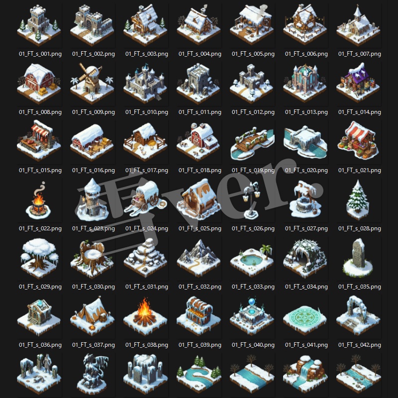 マップアイコン素材集〈01 ファンタジー編・改〉