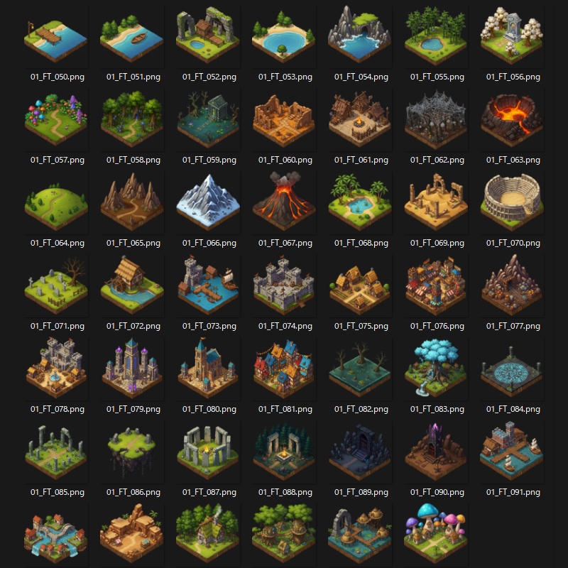 マップアイコン素材集〈01 ファンタジー編・改〉