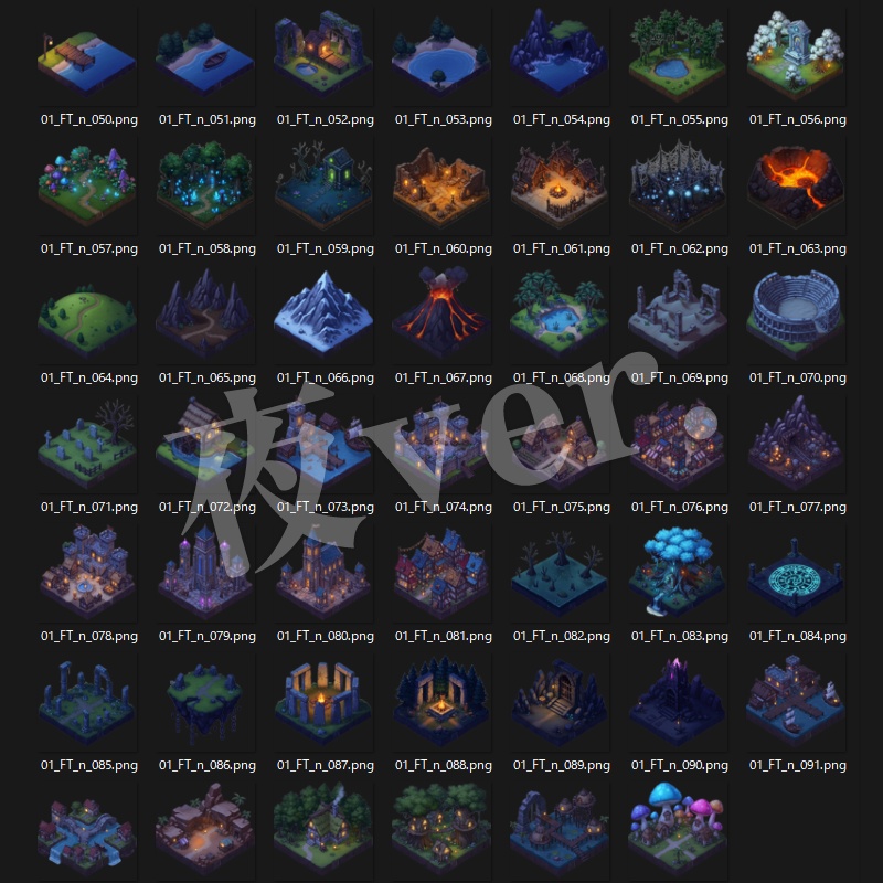 マップアイコン素材集〈01 ファンタジー編・改〉