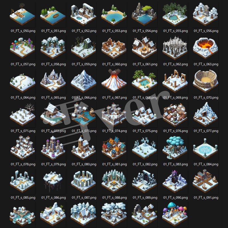 マップアイコン素材集〈01 ファンタジー編・改〉