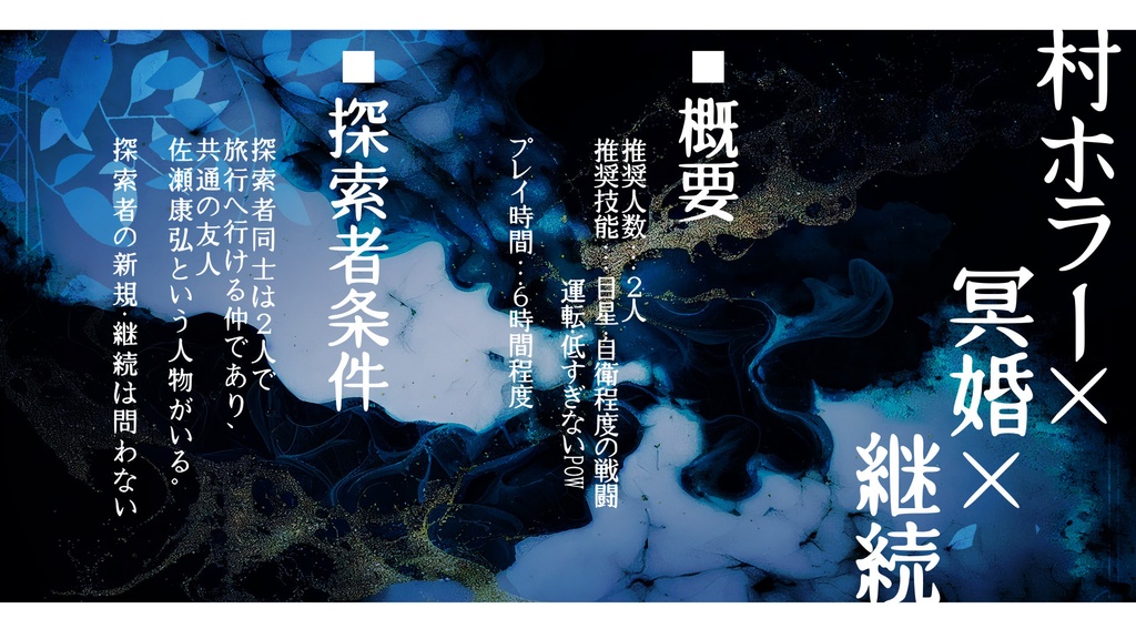 クトゥルフ神話TPRG「異依濁々」SPLL:E198403