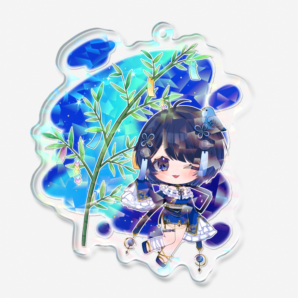 【七夕コルリ】きらきら天の川 - ホログラムアクキー【オリジナルグッズ】