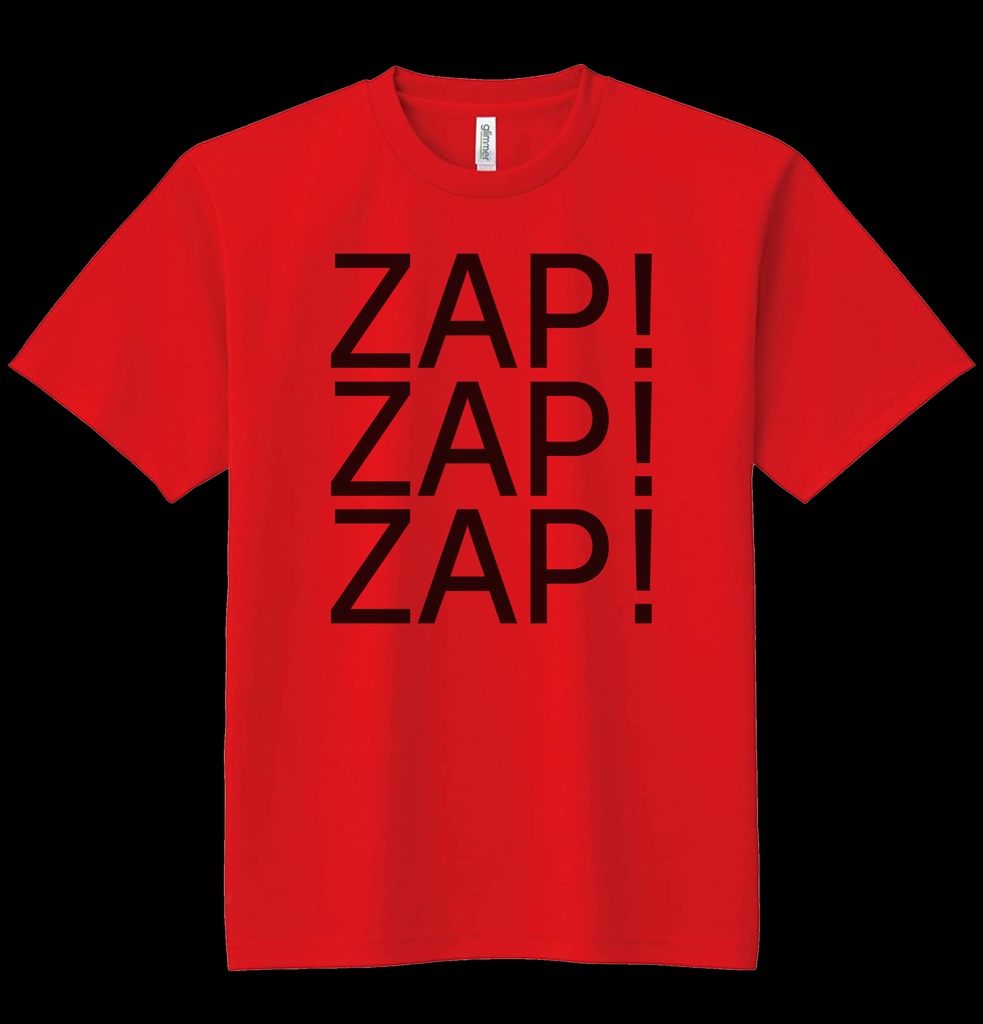 ドライメッシュTシャツ ZAPZAPZAP! RED
